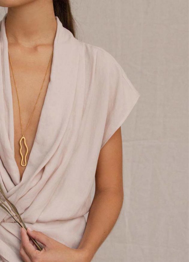 Meandres Golden Necklace - Image 2