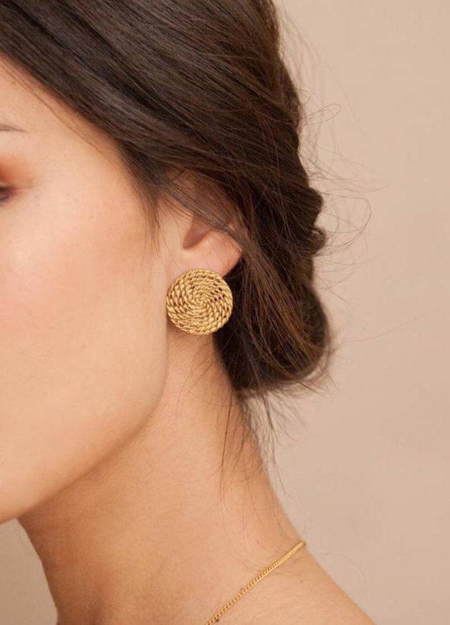 Carla Golden Earrings - Image 2