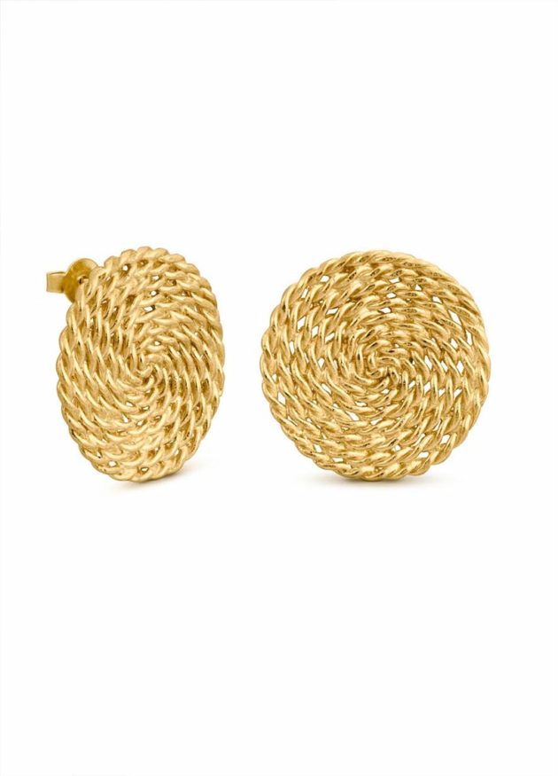 Carla Golden Earrings - Image 3